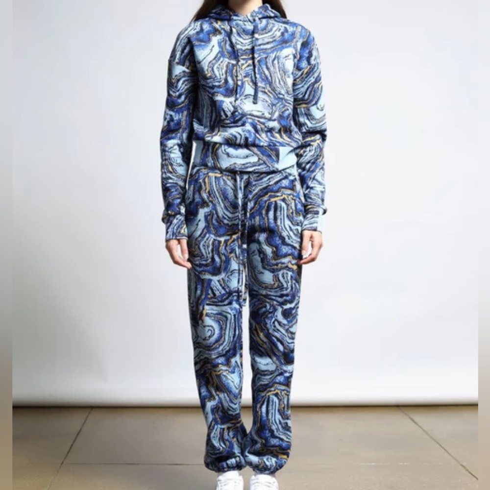 Azurite Crystal Hyper Reality Knit Sweatsuit